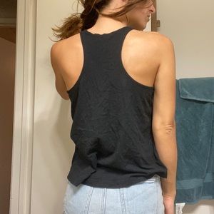 black racerback tank